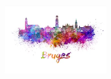 Bruges skyline