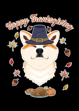 Thanksgiving Akita Inu