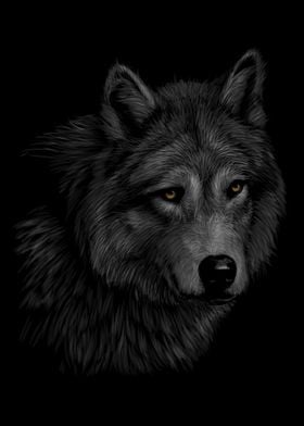 Portrait of a wolf