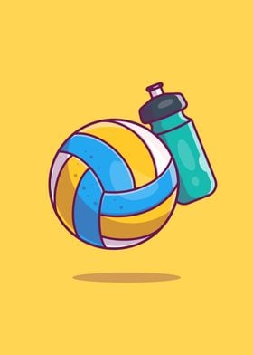 Volley Ball With Bottle