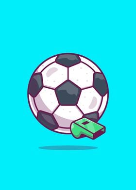 Soccer Ball With Whistle