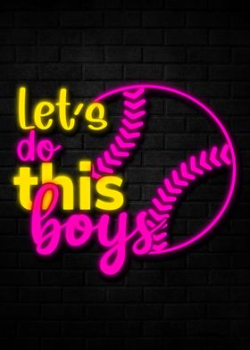 Baseball Neon Led