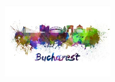 Bucharest skyline