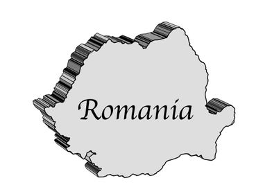 Romania 3D Map