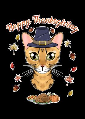 Bengal Cat Thanksgiving