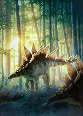 Stegosaurus Dinosaur Woods