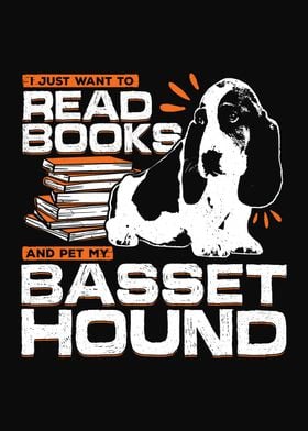 Basset Hound Dog Reading