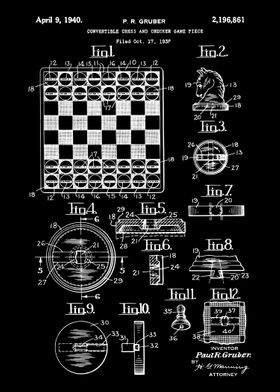 Chess Space' Poster, picture, metal print, paint by DecoyDesign