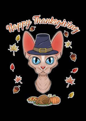 Sphynx Cat Thanksgiving