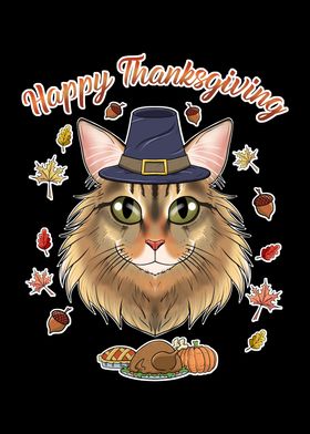 Siberian Cat Thanksgiving