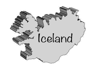 Iceland 3D Map
