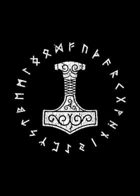 Viking Thor Mjolnir Runes