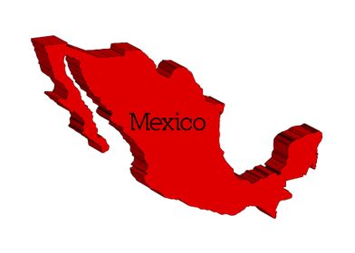 Mexico 3D Map