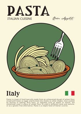 Pasta Italian cuisine 