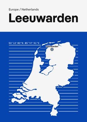 Leeuwarden City Map