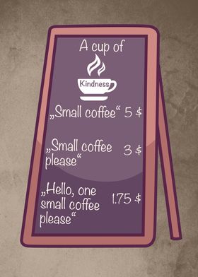 Service Coffee Kindness