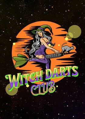 Halloween Witch Darts Club