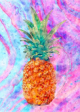 Pineapple Watercolor