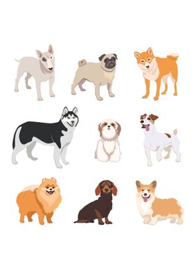 dog breeds flat