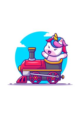 unicorn ride on train