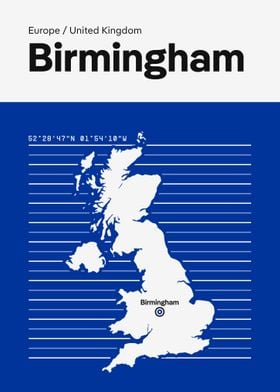 Birmingham City Map