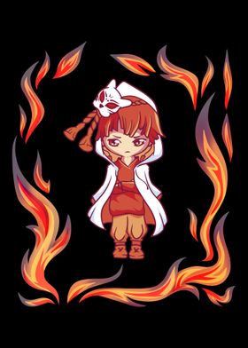 Fire anime flames manga gi