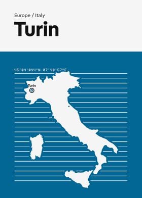 Turin City Map