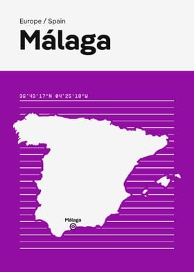 Malaga City Map