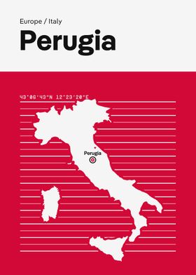 Perugia City Map