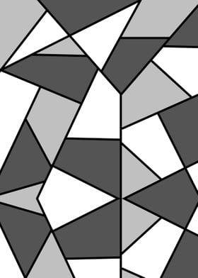 Gray Black White Geometric