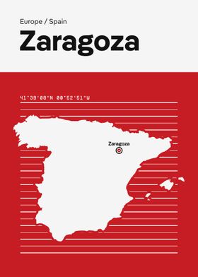 Zaragoza City Map