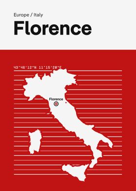 Florence City Map