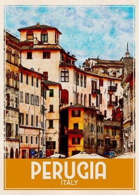 Travel Art Perugia Italy