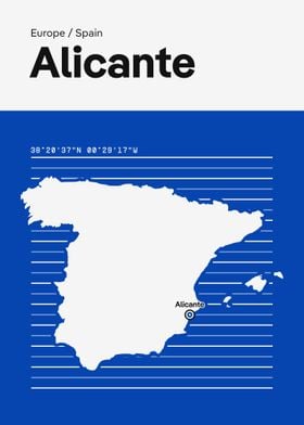 Alicante City Map