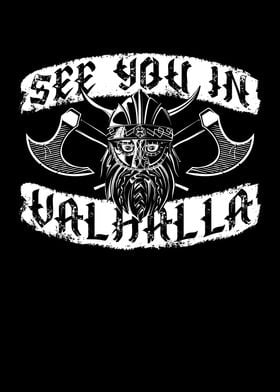 'See you in valhalla viking' Poster by BeMi | Displate