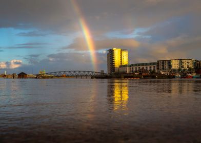 Rainbow reflection