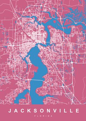 JACKSONVILLE Map FLORIDA