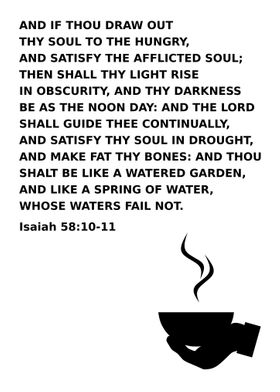 Isaiah 58 10 11