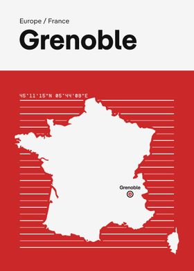 Grenoble City Map