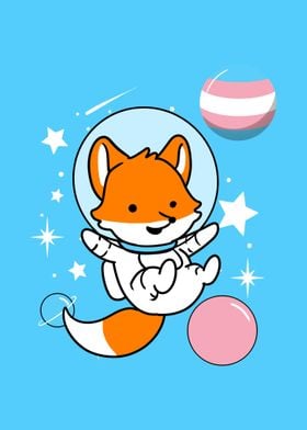 Fox Astronaut Trans Pride