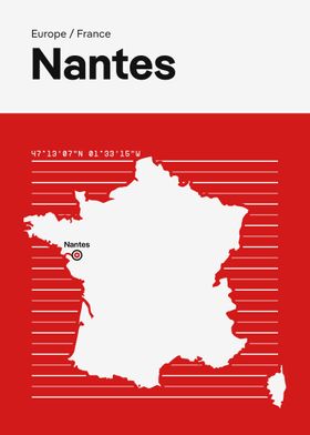 Nantes City Map