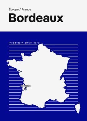 Bordeaux City Map