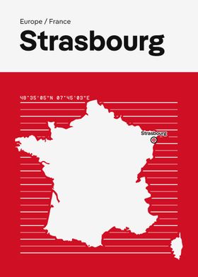 Strasbourg City Map