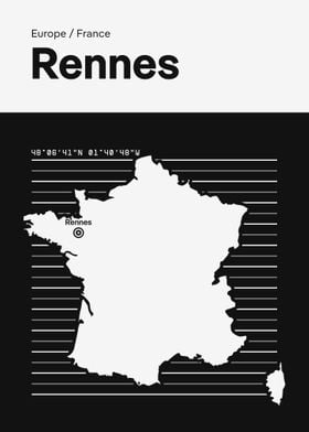 Rennes City Map