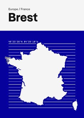 Brest City Map