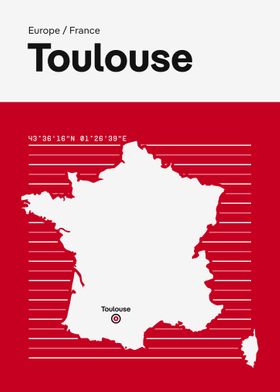 Toulouse City Map