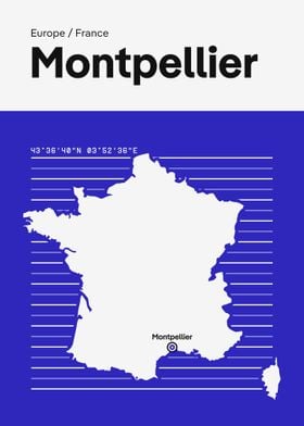 Montpellier City Map