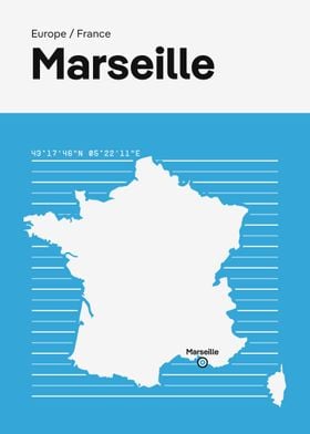 Marseille City Map