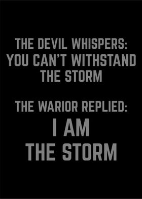 I am the storm