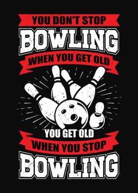 Bowling Old Man Grandpa